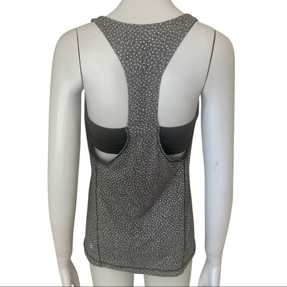 LULULEMON Hit It Tank Top Frozen Fizz White Black Racerback Workout Gym Active - Picture 7 of 15